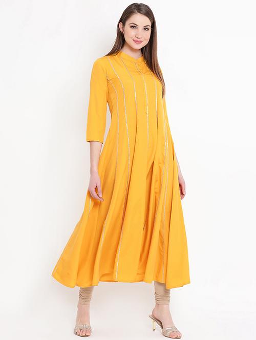 gotta work anarkali kurta - 16020299 - Very Small Image - 1
