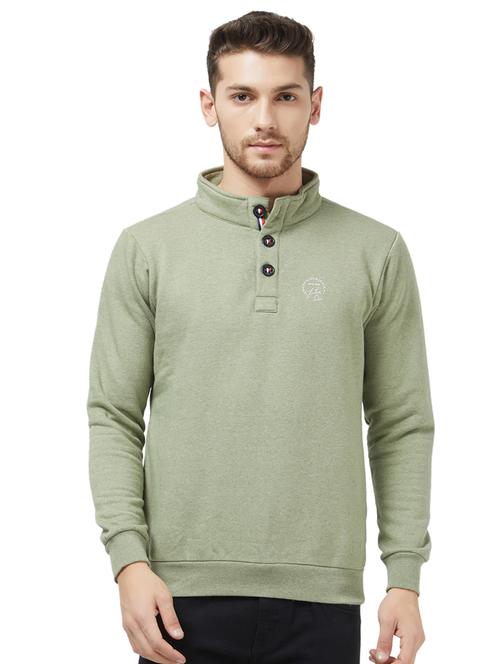 green solid sweatshirt - 16021545 - Very Small Image - 1