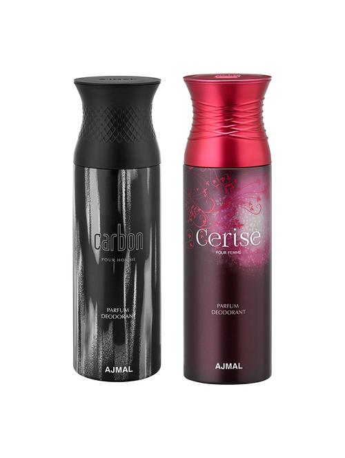 carbon & cerise deodorants for men & women pack of 2 - 16021749 - Very Small Image - 1