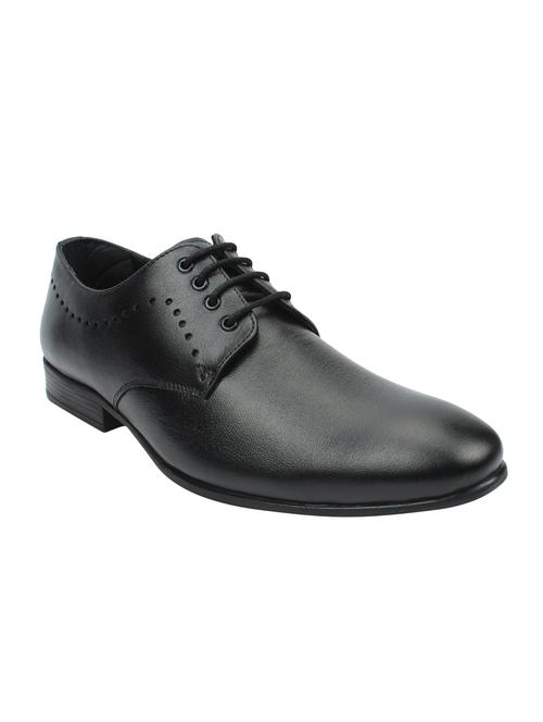black leather lace-up derbys - 16022660 - Very Small Image - 1