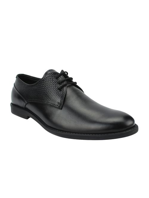 black leather lace-up derbys - 16022678 - Very Small Image - 1
