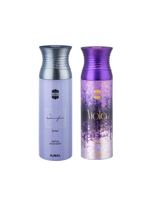 ajmal sacrificeher & viola deodorants for women pack of 2 - 16023851 - Very Small Image - 1