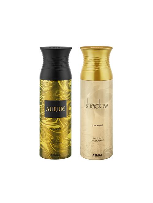 ajmal aurum & shadowher deodorants for women pack of 2 - 16023864 - Very Small Image - 1