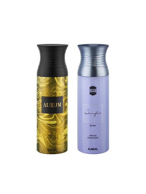 ajmal aurum & sacrificeher deodorants for women pack of 2 - 16023865 - Very Small Image - 1