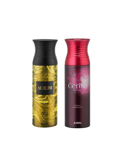 ajmal aurum & cerise deodorants for women pack of 2 - 16023867 - Very Small Image - 1
