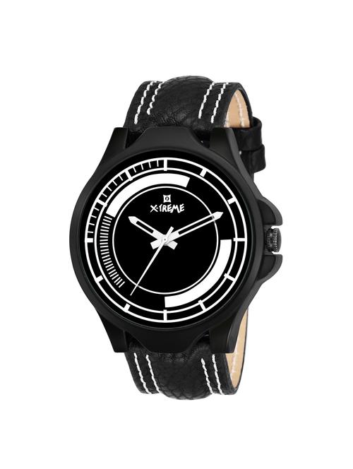 round dial analog watch (xm-gr005-bkb) - 16024623 - Very Small Image - 1
