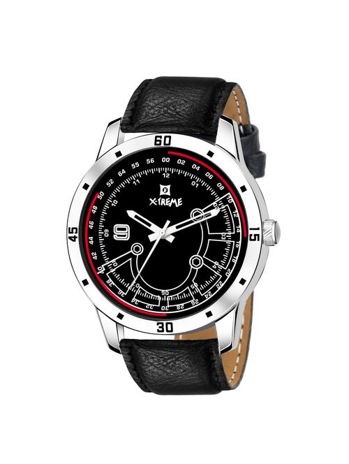 round dial analog watch (xm-gr016-bkb) - 16024641 - Very Small Image - 1