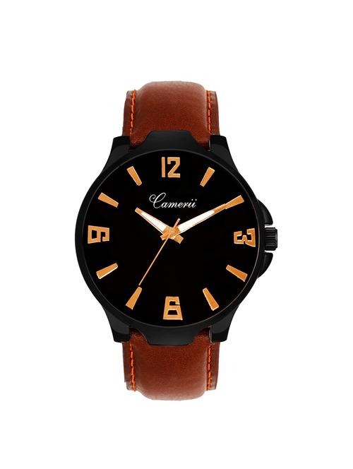 leather strap analog watch (wm329) - 16026565 - Very Small Image - 1