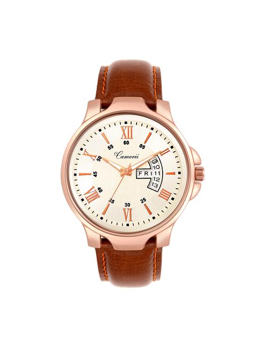 leather strap analog watch (wm335) - 16026571 - Very Small Image - 1