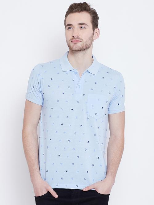 light blue printed tshirt - 16026929 - Very Small Image - 1