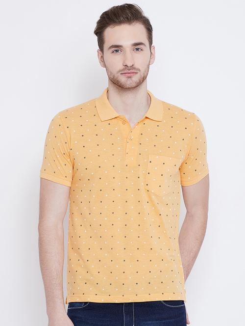 yellow all over print t-shirt - 16026930 - Very Small Image - 1