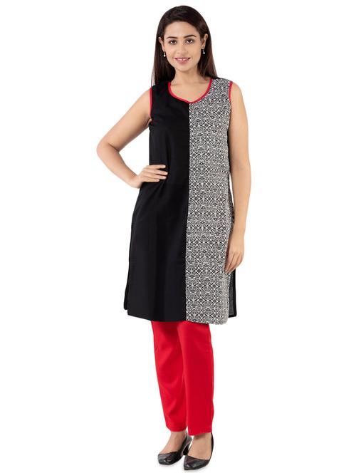 printed straight kurta - 16027024 - Very Small Image - 1