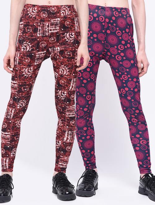 set of 2 high rise leggings - 16027168 - Very Small Image - 1