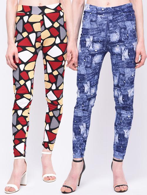 set of 2 high rise jeggings - 16027174 - Very Small Image - 1