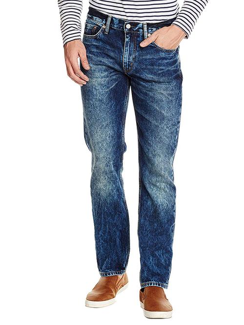 blue heavy washed jeans - 16027755 - Very Small Image - 1