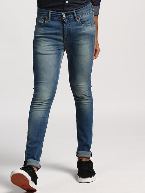 blue heavy washed jeans - 16027864 - Very Small Image - 1