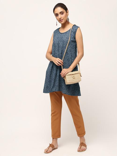 block printed a-line kurti - 16029426 - Very Small Image - 1
