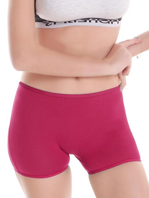 mid rise solid boy shorts - 16030403 - Very Small Image - 1