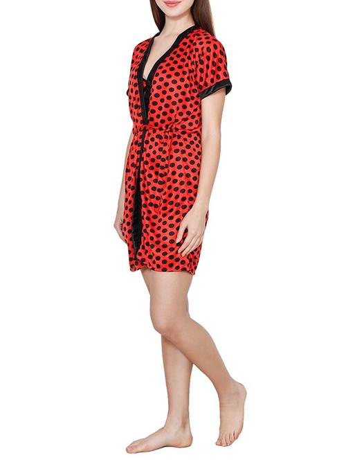 polka dots robe and bikini set - 16030782 - Very Small Image - 1