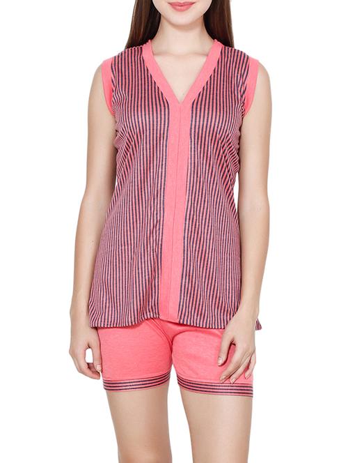 striped top and shorts set - 16030824 - Very Small Image - 1