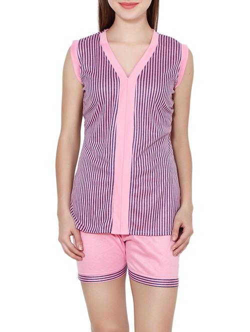 striped top and shorts set - 16030825 - Very Small Image - 1