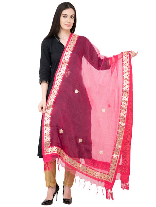 kota doria organza dupatta - 16039355 - Very Small Image - 1