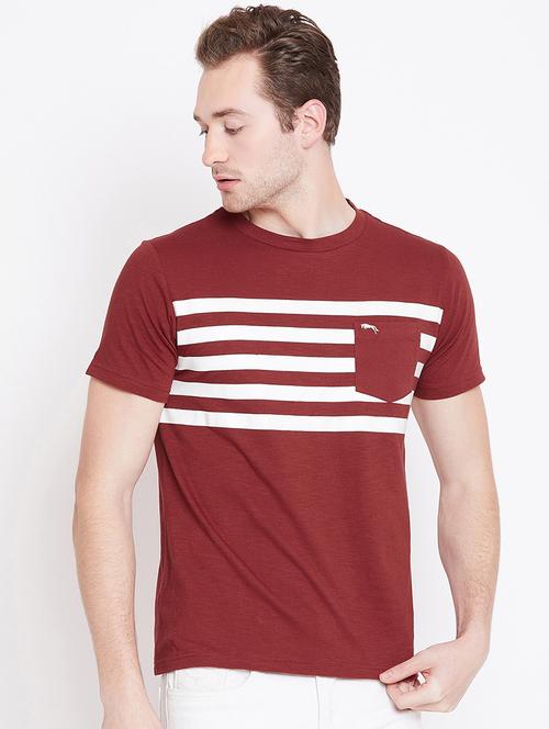 red striped pocket t-shirt - 16040181 - Very Small Image - 1