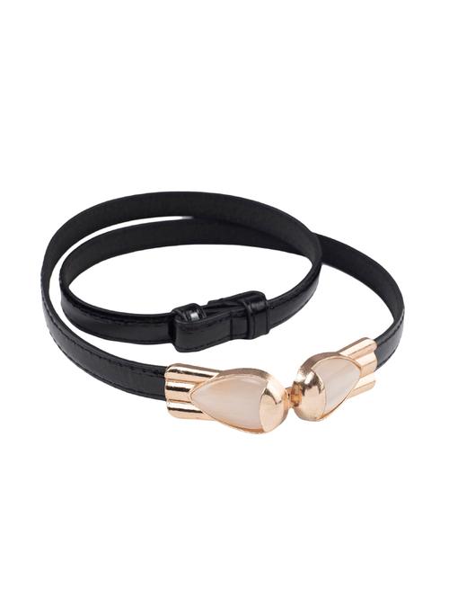 black leatherette (pu belt - 16040564 - Very Small Image - 1