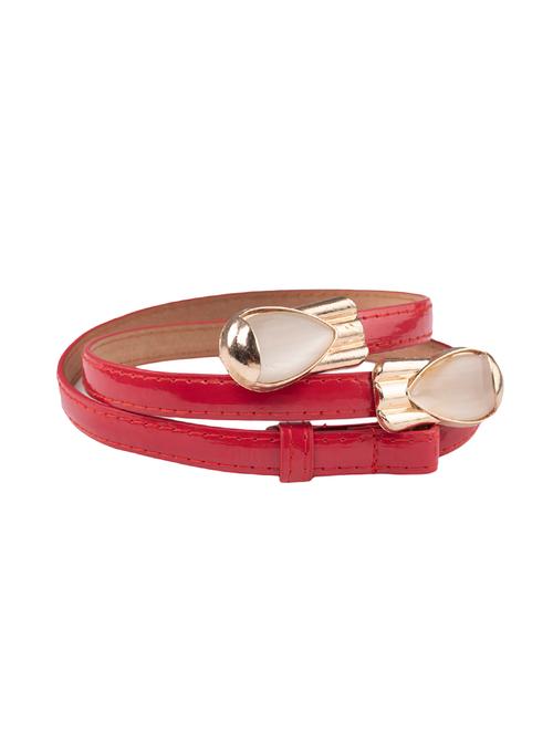 red leatherette (pu belt - 16040568 - Very Small Image - 1
