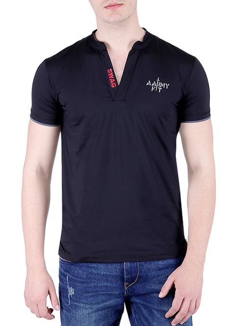 navy blue collared tshirt - 16041525 - Very Small Image - 1