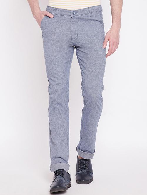 light blue cotton chinos - 16041652 - Very Small Image - 1