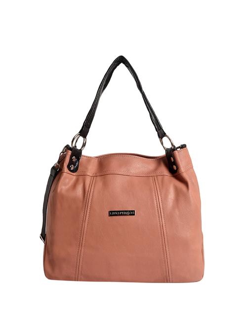 pink leatherette (pu) handbag - 16042194 - Very Small Image - 1