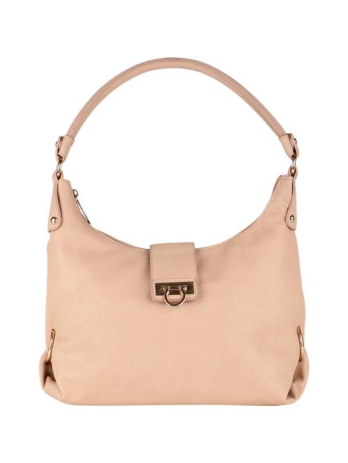 pink leatherette (pu) hobo handbag - 16042214 - Very Small Image - 1