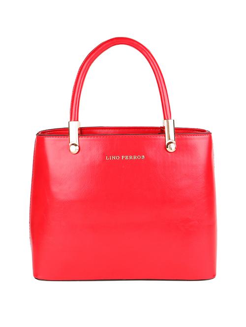 red leatherette (pu) handbag - 16042292 - Very Small Image - 1