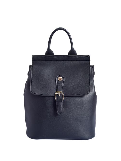 black leatherette (pu) regular backpack - 16042339 - Very Small Image - 1