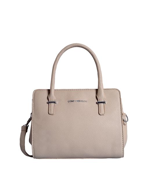 beige leatherette (pu) handbag - 16042394 - Very Small Image - 1