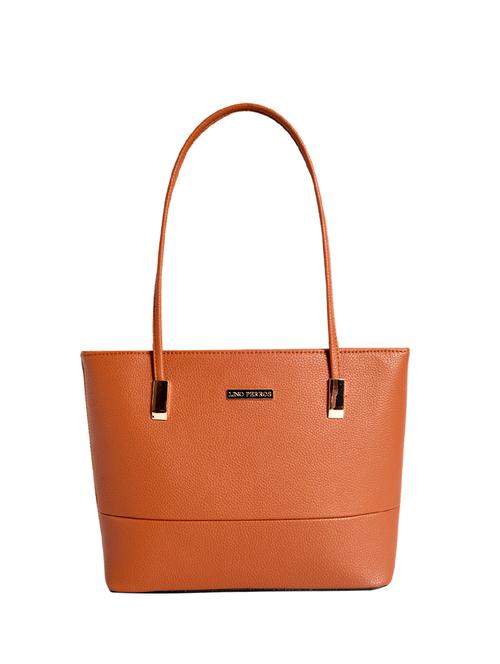 brown leatherette (pu) handbag - 16042473 - Very Small Image - 1
