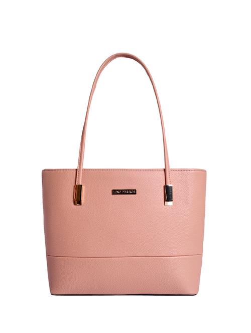 pink leatherette (pu) handbag - 16042475 - Very Small Image - 1