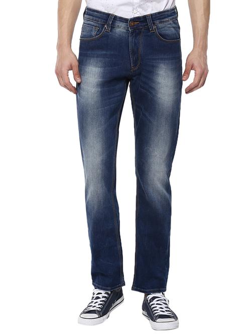 blue heavy washed denim jeans - 16042619 - Very Small Image - 1