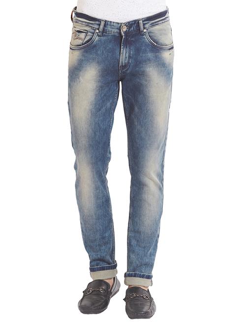 blue heavy washed jeans - 16042740 - Very Small Image - 1