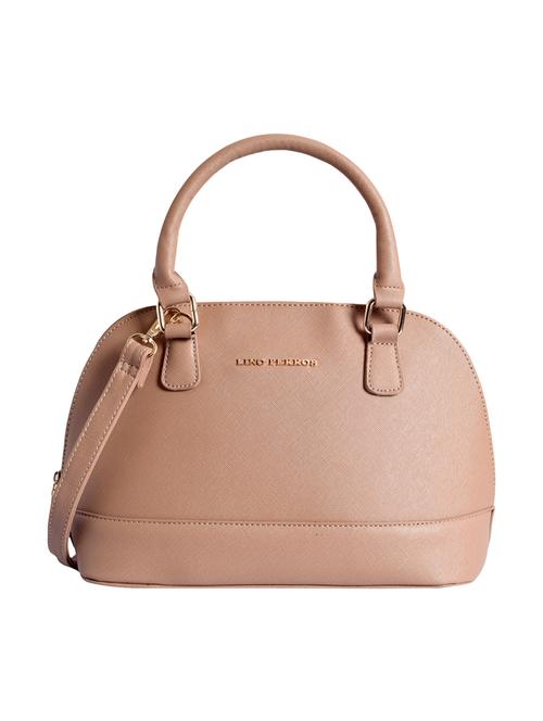 pink leatherette (pu) fashion satchel - 16044032 - Very Small Image - 1