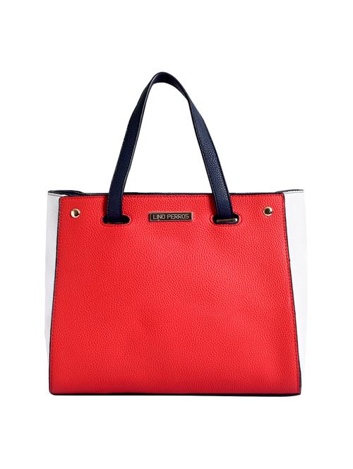 red leatherette (pu) handbag - 16044038 - Very Small Image - 1