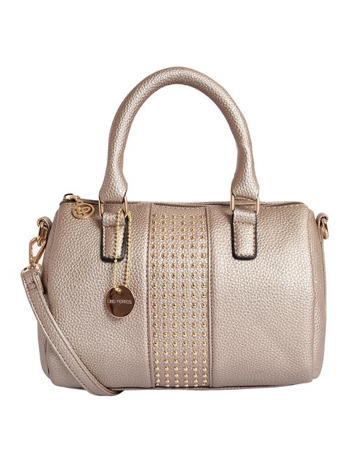 gold leatherette (pu) satchel - 16044115 - Very Small Image - 1
