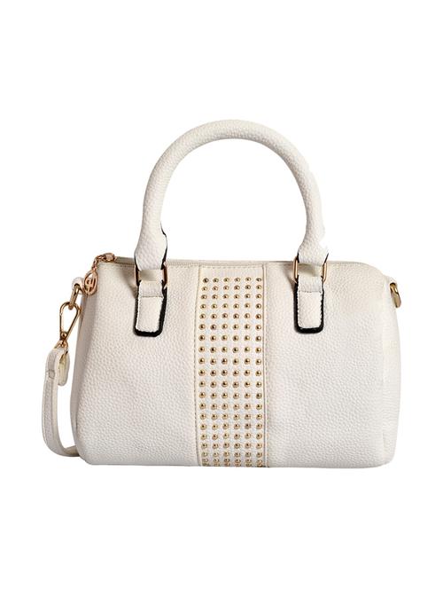 white leatherette (pu) satchel - 16044124 - Very Small Image - 1