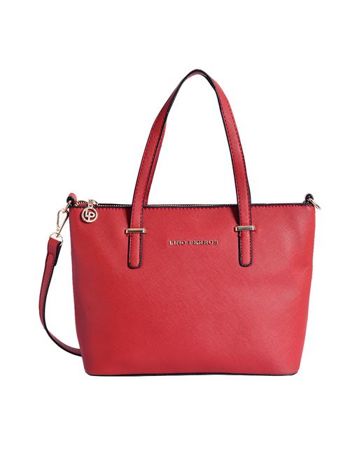 red leatherette (pu) handbag - 16044245 - Very Small Image - 1