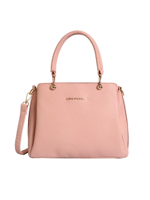 pink leatherette (pu) fashion satchel - 16044274 - Very Small Image - 1