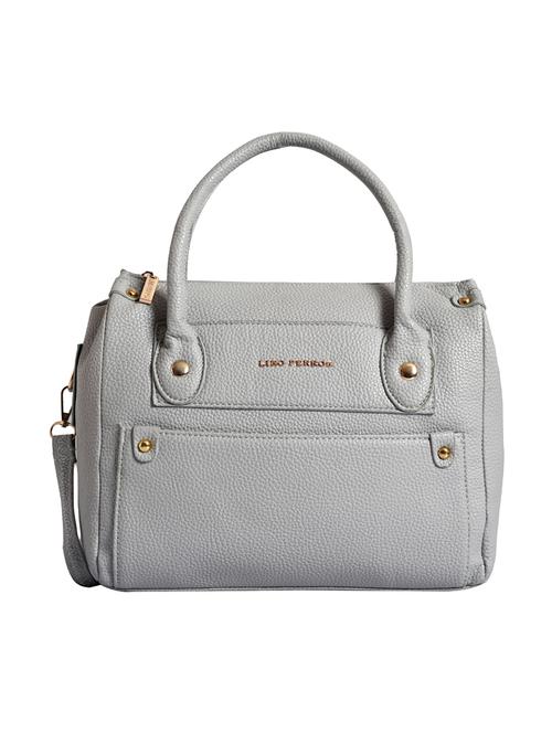 grey leatherette (pu) satchel - 16044341 - Very Small Image - 1