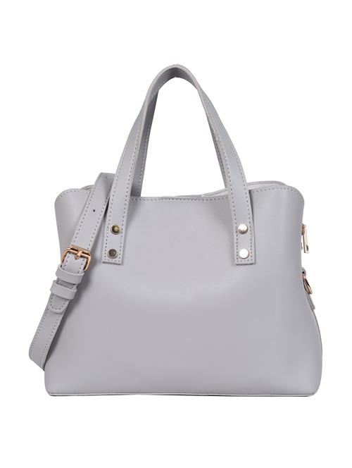 grey leatherette (pu) satchel - 16044383 - Very Small Image - 1