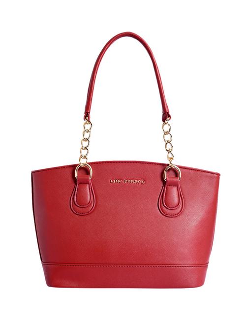 red leatherette (pu) handbag - 16044440 - Very Small Image - 1