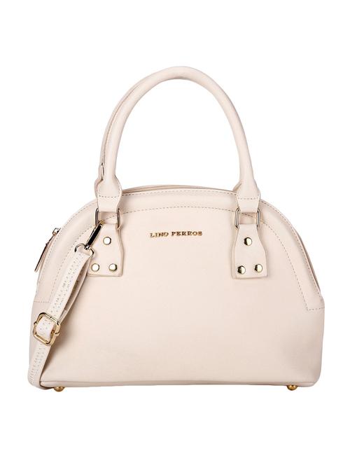 white leatherette (pu) satchel - 16044444 - Very Small Image - 1